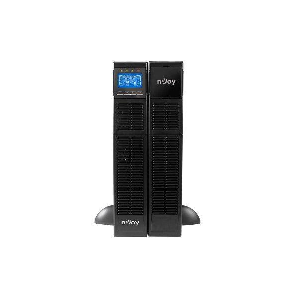 NJOY Szünetmentes 6000VA - Balder 6000 (On-line, RS232, USB, szoftver, LCD
kijelző 2U rack)