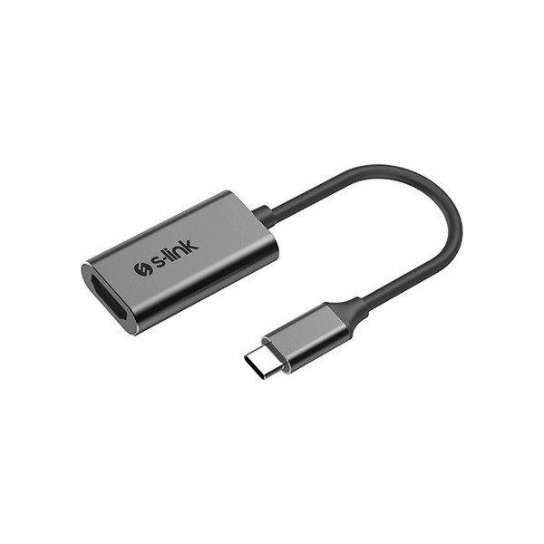 S-Link Átalakító - SW-U512 (USB Bemenet: USB Type-C apa, Kimenet: HDMI, 4K,
30Hz, fém, szürke)