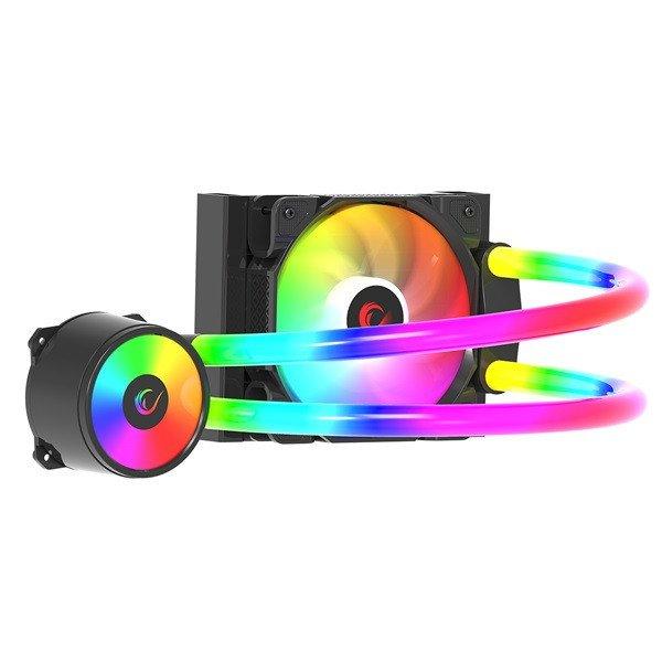 Rampage CPU Water Cooler - ICEBLADE C4 (23dB max., 115,53 m3/h; 12cm, A-RGB LED,
fekete)