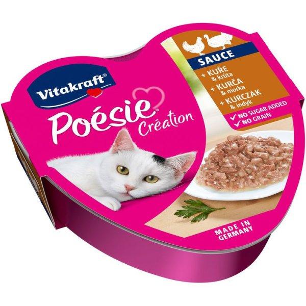 Vitakraft Poésie Macska Alutál Csirke & Pulyka Szószban 85g