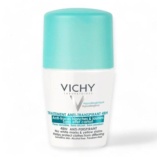 Vichy Izzadságszabályozó golyós dezodor intenzív hatással, foltmentes 50
ml