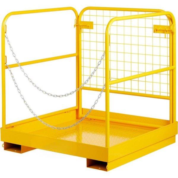 Biztonsági ketrec villástargoncához láncos bejárattal terhelés max 544 kg,
4db kerékkel