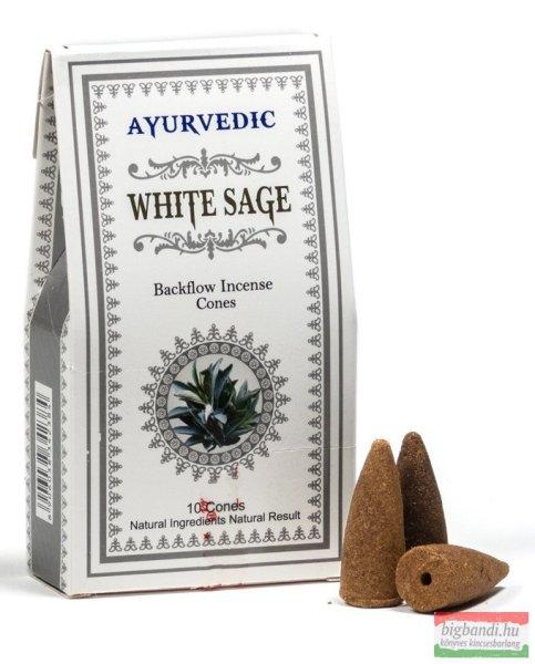 Ayurvedic White Sage Backflow füstölő