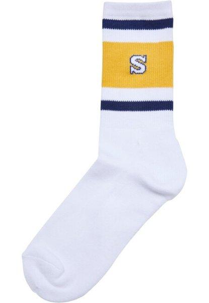 Urban Classics College Team Socks spaceblue/californiayellow/wht