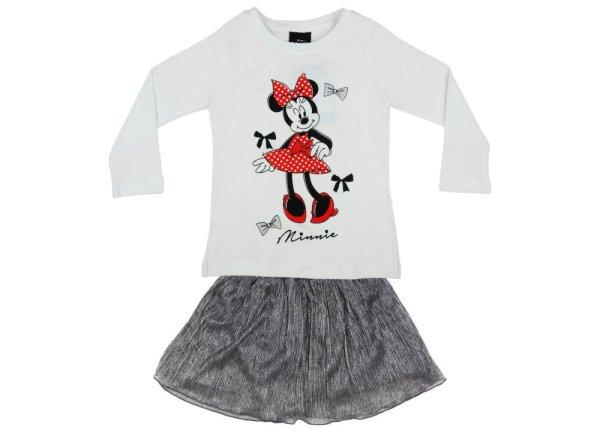 Disney Minnie 2 részes hosszú ujjú póló/szoknya szett