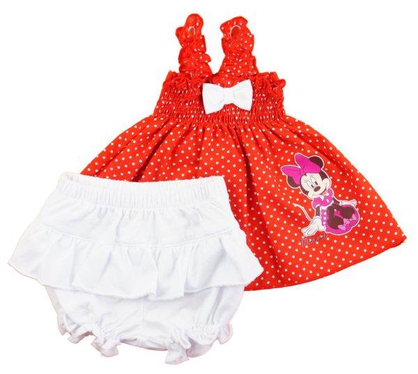 2 részes kislány nyári szett rövidnadrággal, tunikával Minnie egér
mintával