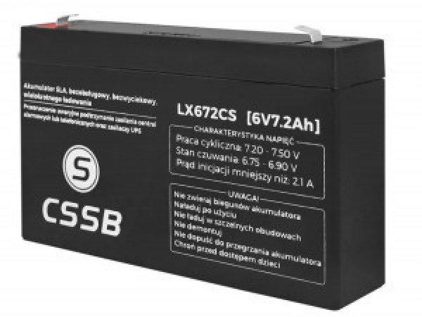 Karbantartást nem igénylő SLA gél akkumulátor 6V 7,2Ah
