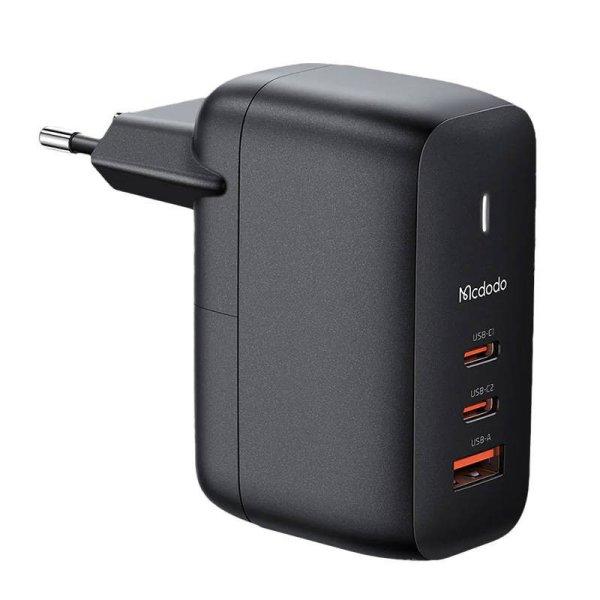 Mcdodo CH-0291 65 W GaN táptöltő 2x USB-C, USB-A (fekete)