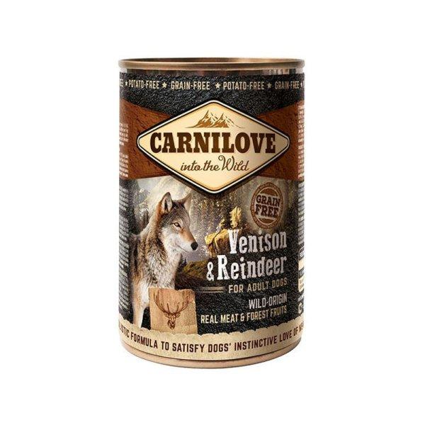 Carnilove Adult Venison & Reindeer Can- Vad és Rénszarvas Hússal Konzerv
400gr