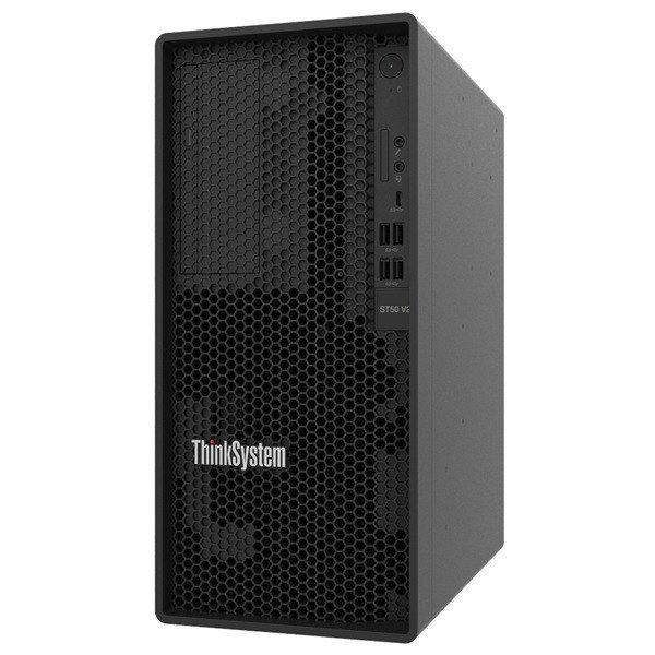 LENOVO torony szerver - ST50 V2 (2x3.5"), 4C E-2324G 3.1Ghz, 1x16GB, 2x
960GB, 5400 Pro RI SSD, Software RAID.