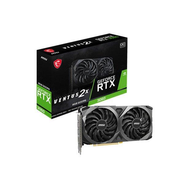 MSI Videokártya PCI-Ex16x nVIDIA RTX 3060 VENTUS 2X 8GB DDR6 OC