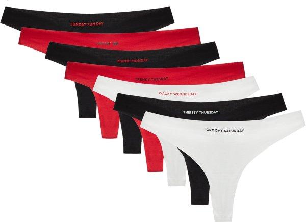 Hugo Boss 7 PACK - női tanga HUGO 50520424-960 XL