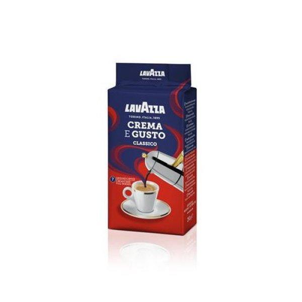 Kávé, pörkölt, őrölt, 250 g, LAVAZZA "Crema e Gusto"