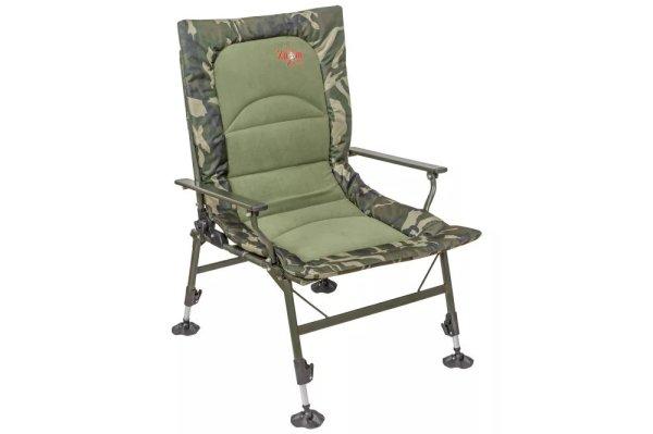 Carp Zoom Camou Fleece Chair összkomfortos karfás szék állítható
háttámlával 130kg (CZ3541)