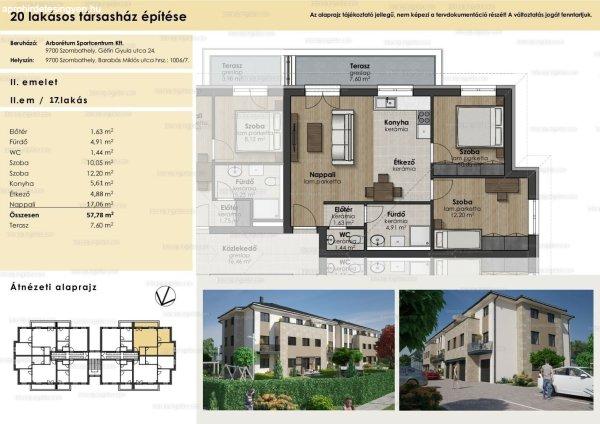 Arborétum Lakóparkban 61 m2-es erkélyes lakás