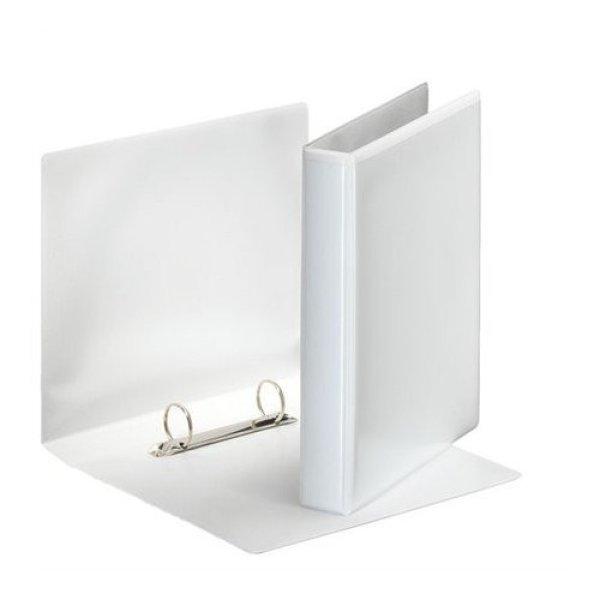 Gyűrűs könyv, panorámás, 2 gyűrű, D alakú, 46 mm, A5, PP, ESSELTE,
fehér
