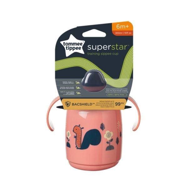 Tommee Tippee itatópohár - Superstar Training Sippee Cup csőrös 300ml 6hó
rózsaszín