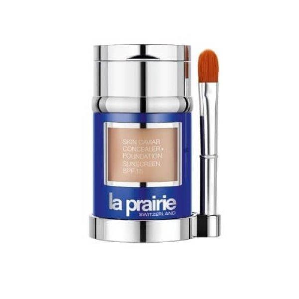 La Prairie Luxus folyékony smink korrektor alapozóval SPF 15 (Skin
Caviar Concealer Foundation) 30 ml + 2 g Creme Peche