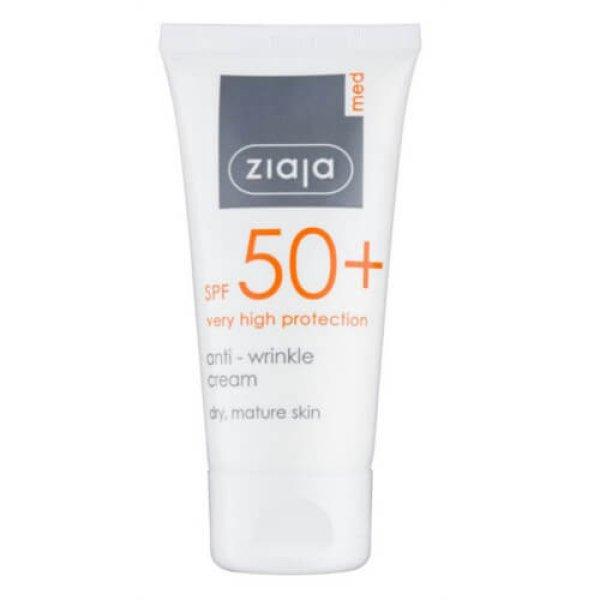 Ziaja Ránctalanító napvédő krém SPF 50+ (
Anti-Wrinkle Cream) 50 ml