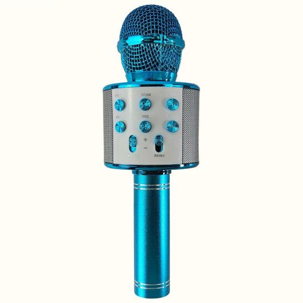 Karaoke party mikrofon beépített hangszóróval, kék