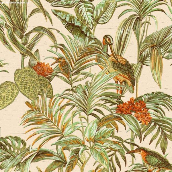 DUTCH WALLCOVERINGS zöld paradicsommadaras tapéta