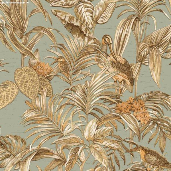 DUTCH WALLCOVERINGS pávakék paradicsommadaras tapéta