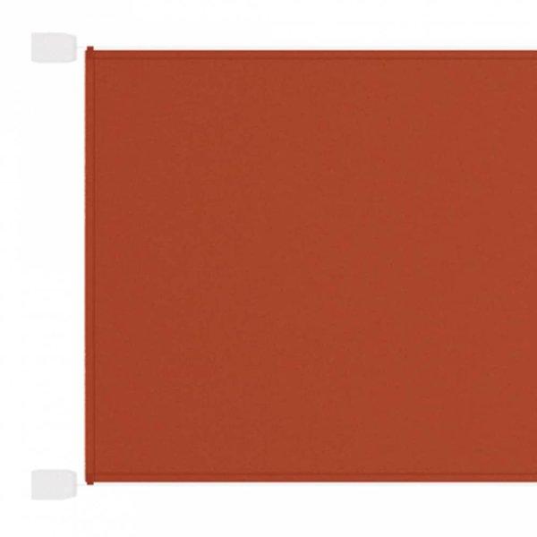 Terrakotta oxford-szövet függőleges napellenző 250x270 cm