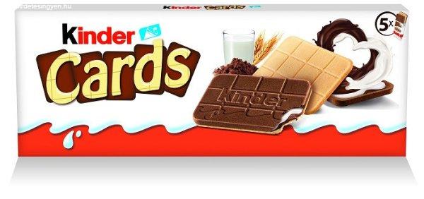 Kinder Cards 128G /5*25,6g/ Kinder kártya alakú, tejes és kakaós
töltelékkel töltött ropogós ostya