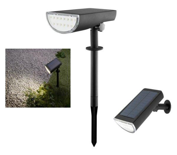 Livarno Home 444042 Solar Lamp 4000K 600 lumen nagy fényerejű, falra
szerelhető / leszúrható napelemes szolár kerti LED lámpa
mozgásérzékelővel