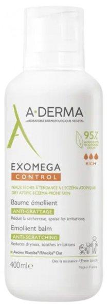 A-DERMA Bőrpuhító balzsam száraz, atópiás
ekcémára hajlamos bőrre Exomega Control (Emollient Balm) 400 ml