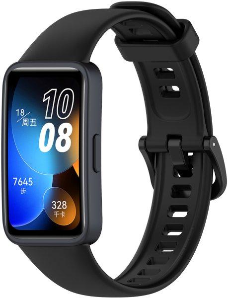 4wrist Szilikon szíj Huawei Watch Band 8-hoz - Black