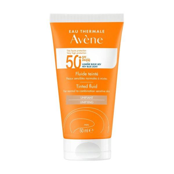 Avène Tonizált napvédő fluid érzékeny,
normál és kombinált bőrre SPF 50+ Unifying (Tinted Fluid)
50 ml