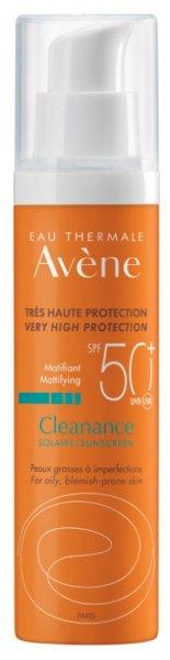 Avène Mattító fényvédő normál és
zsíros bőrre SPF 50+ Cleanance 50 ml