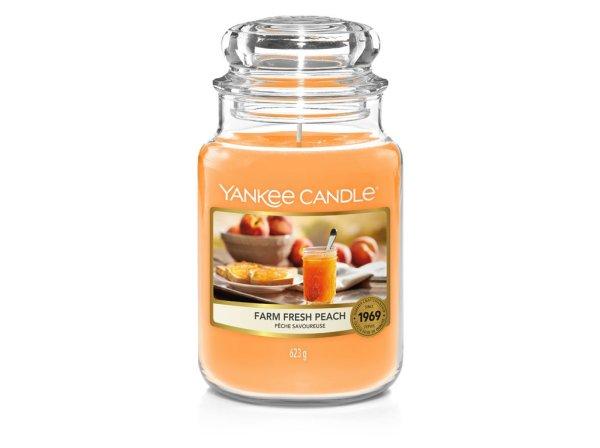 Yankee Candle Illatgyertya Classic Farm Fresh Peach 623 g - nagy