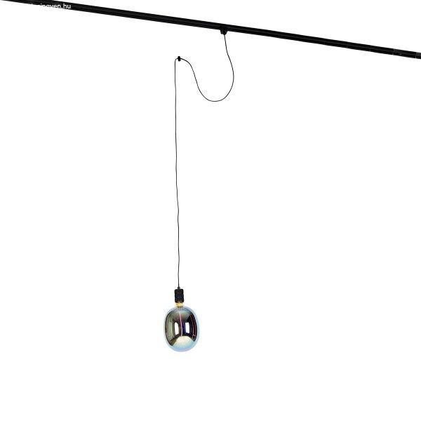 Hanglamp met rail ophanging zwart incl. LED G170 - Cavalux