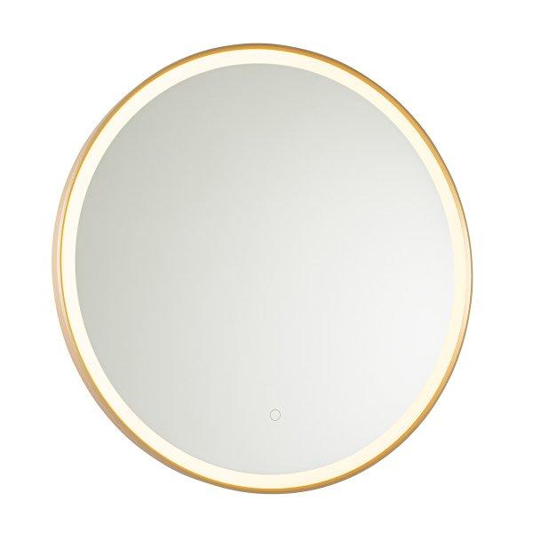 Fürdőszobatükör arany 70 cm-es LED-del, érintőképernyős dimmerrel -
Miral