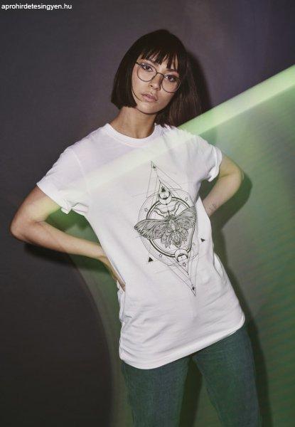 Mr. Tee Ladies Moth Tee white