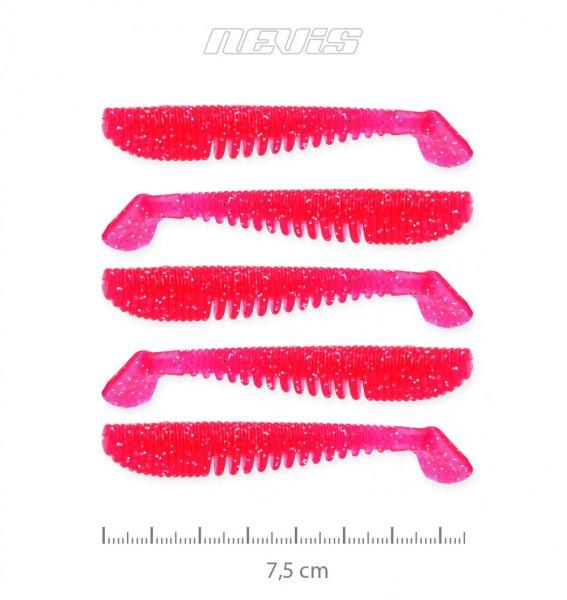 Nevis Impulse Shad 7.5cm 5db gumihal (9721-809) Pink