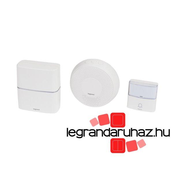 Legrand Vezeték nélküli csengő PRÉMIUM twin szett fehér elemes, Legrand
094272