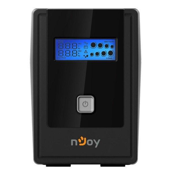 NJOY Szünetmentes 650VA - Cadu 650 (2 Schuko, line-interaktív, USB
menedzsment, RJ11/45 vonalvédelem(1Gb/s), fekete)