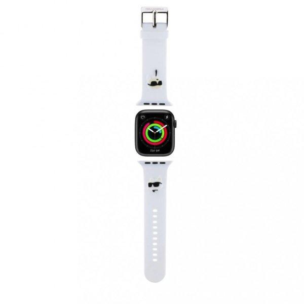 Karl Lagerfeld óraszíj fehér KLAWLSLKCNH Apple Watch 42mm / 44mm / 45mm /
49mm