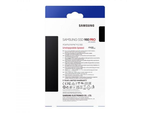 SAMSUNG 980 PRO 1TB SSD PCIe 4.0heatsink