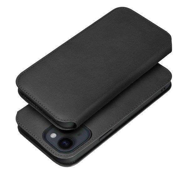 Dual Pocket flip tok Samsung A25 5G, fekete