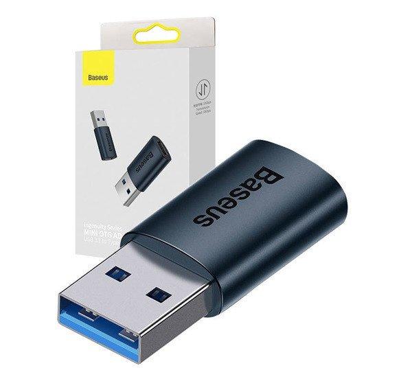 Baseus Ingenuity USB-A-USB Type-C OTG adapter, kék