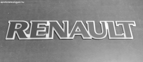 RENAULT inox felirat HÁTTÉRVILÁGÍTÁSSAL Fehér