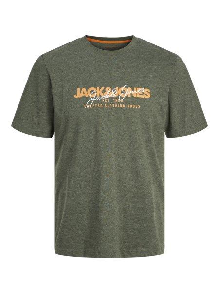 Jack&Jones PLUS Férfi póló JJALVIS Standard Fit 12259834 Kombu
Green 4XL