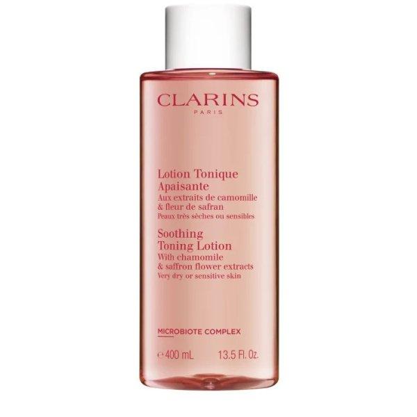 Clarins Nyugtató tonizáló víz nagyon száraz,
érzékeny bőrre (Soothing Toning Lotion) 400 ml