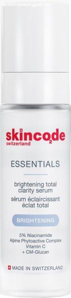 Skincode Fényesítő arcszérum Essentials (Brightening Total
Clarity Serum) 30 ml