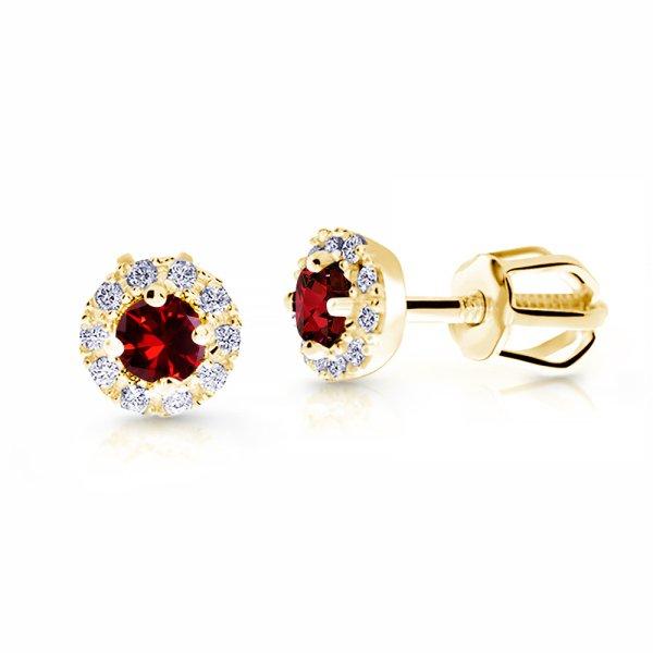 Cutie Jewellery Bájos arany fülbevaló piros cirkónium
kövekkel Z9002-3100-30-40-X-1