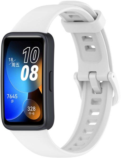 4wrist Szilikon szíj Huawei Watch Band 8-hoz - White